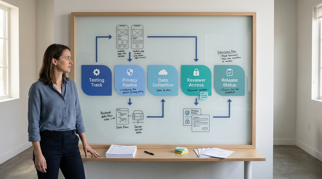 Map App Data Flows and Release Strategy for First Submission