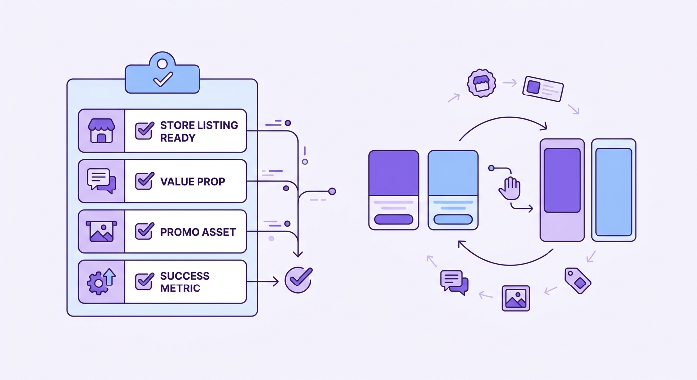 Checklist for preparing an app cross-promotion partnership, including store listing, pitch, creative, and success metric. Checklist for preparing an app cross-promotion partnership, including store listing, pitch, creative, and success metric.