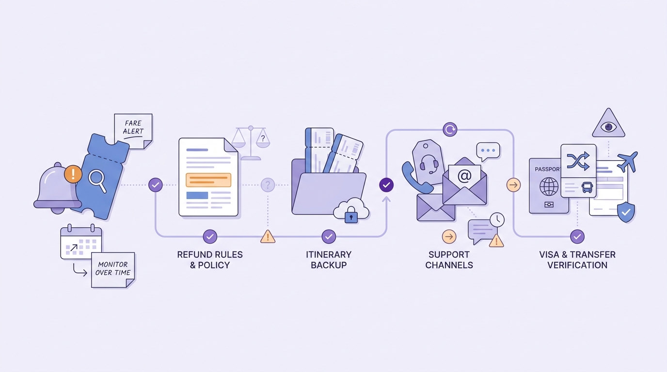 Checklist for evaluating an app-based travel planning workflow before booking Checklist for evaluating an app-based travel planning workflow before booking