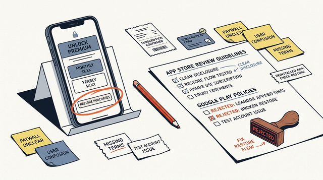 Subscription App Rejected: Paywall and Restore Purchases Fixes