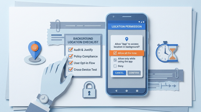 Android Background Location Permission Checklist