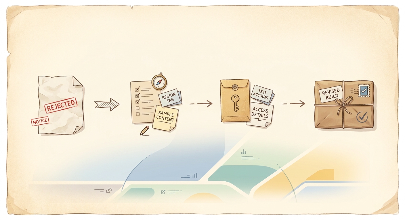 Timeline for fixing an App Store rejection caused by missing public content and resubmitting the app Timeline for fixing an App Store rejection caused by missing public content and resubmitting the app